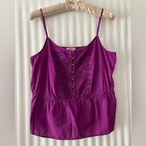 Vintage Peplum Cami Tank